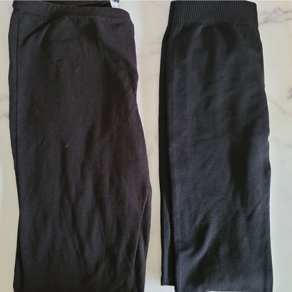 Like new leggings bundle of 2 full length comfy - Picture 1 of 7